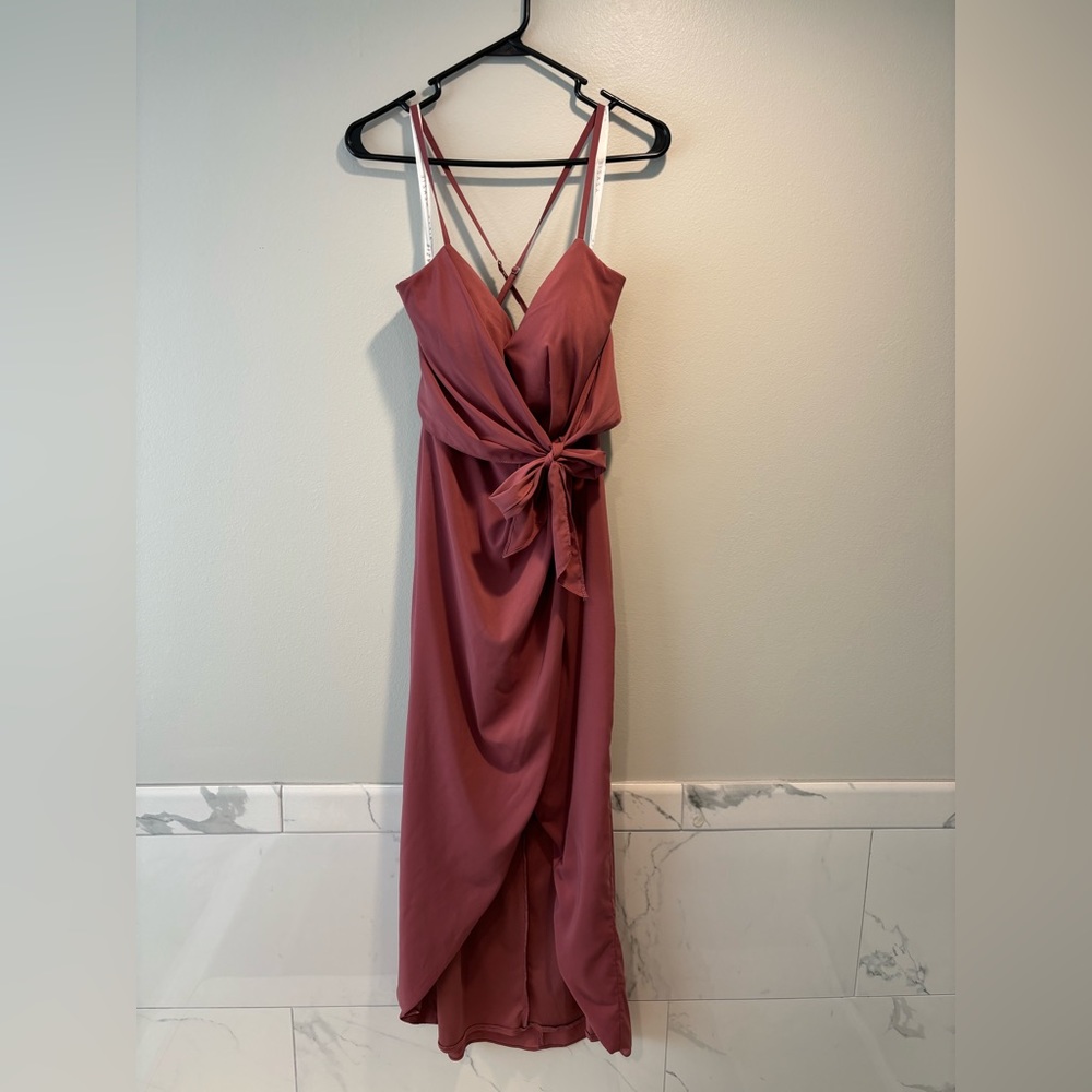 Azazie Ollie Dress in Desert Rose Size A8